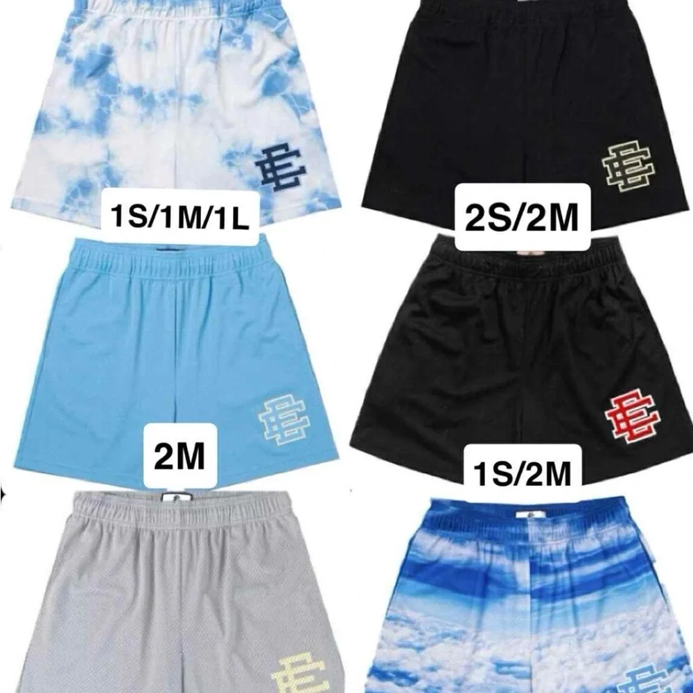 Eric Emanuel Black Athletic Shorts Performance Designer - Picture 3 of 3